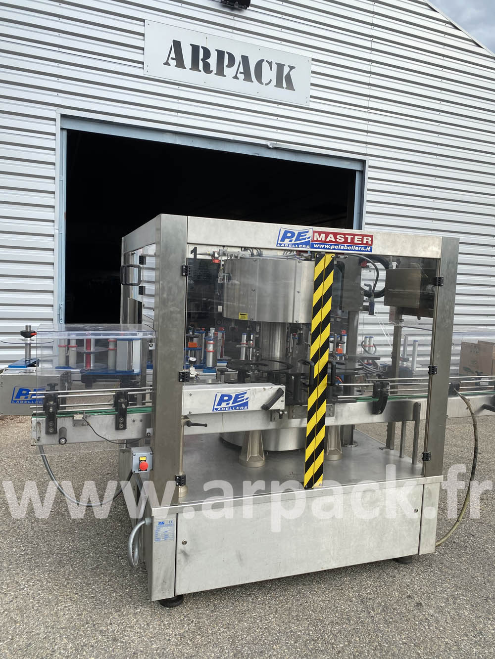 Used labelling machine PE for 3 self-adhesive labels