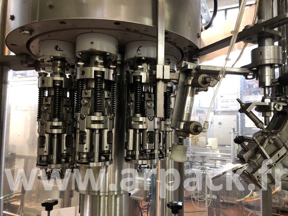 Capsuleuse Arol 8 têtes pour capsule à vis en aluminium Stelvin